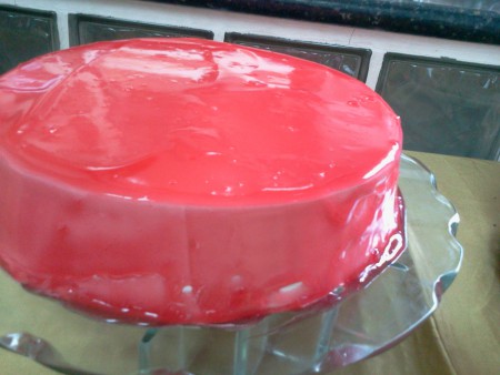 Bolo de cafeteria - Mousse de morango